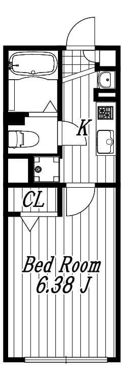 リーリオ堀切 303 間取り図
