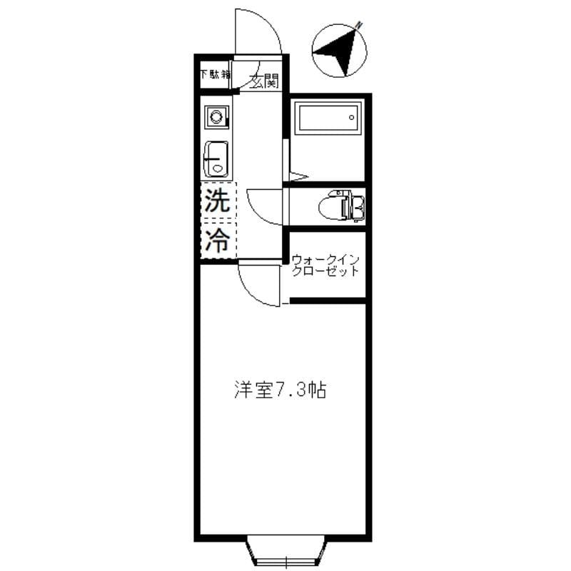 中西ハウス 102 間取り図
