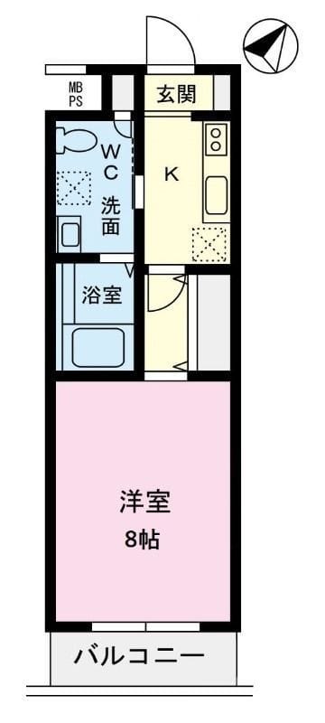 TFレジデンス鵜の木 406 間取り図