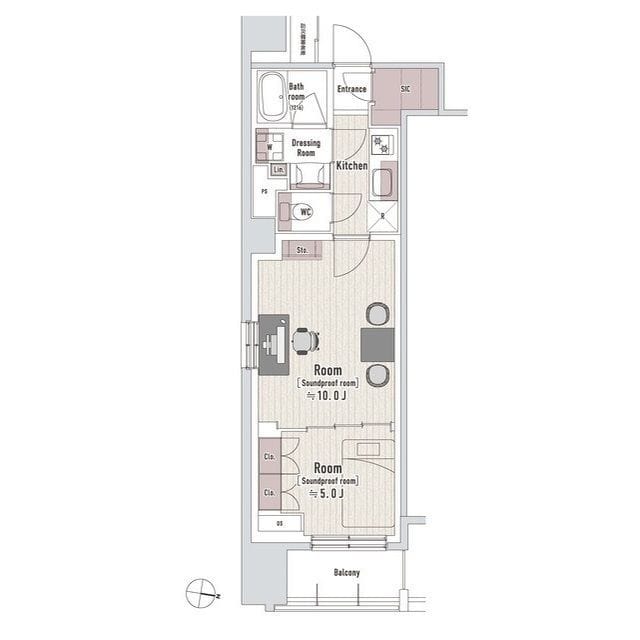 TRACK渋谷本町 1301 間取り図