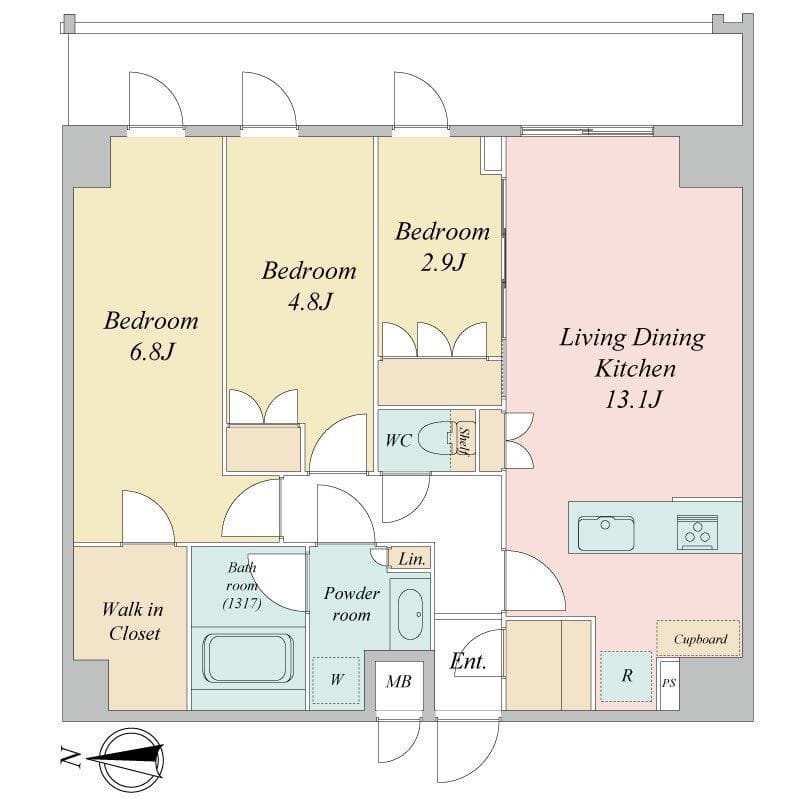 LIME RESIDENCE KAWAGUCHI EAST 0711 間取り図