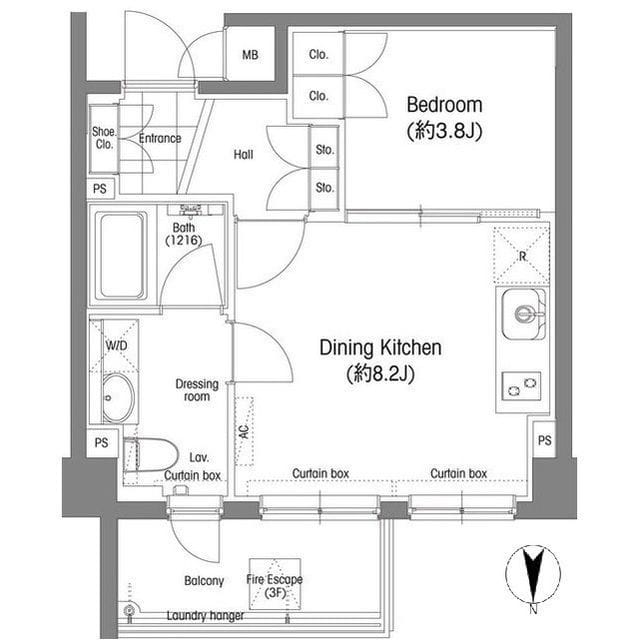 戸越銀座プレイス 0310 間取り図