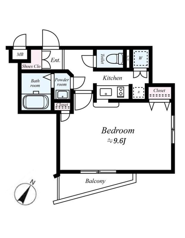 Le-lion Itabashi Premiumcourt 107 間取り図