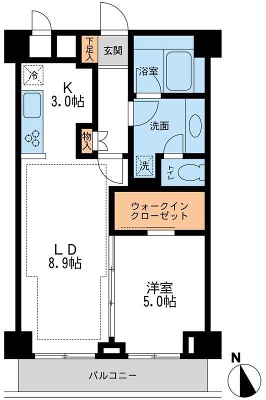 NTPRレジデンス鷹番 0103 間取り図