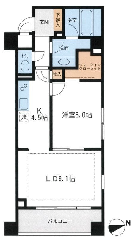NTPRレジデンス鷹番 0110 間取り図