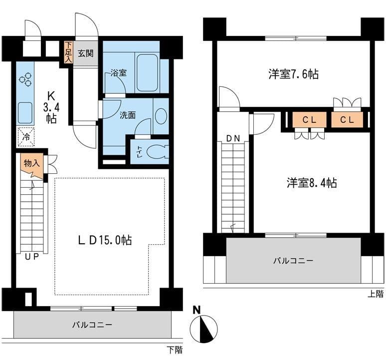 NTPRレジデンス鷹番 0307 間取り図