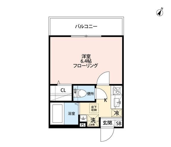 グランクオール都立家政 202 間取り図