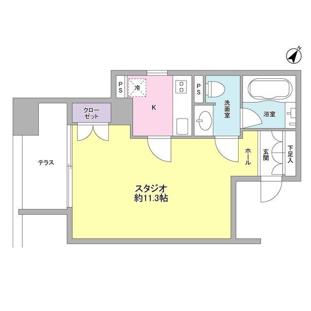 コンフォリア南青山 0403 間取り図