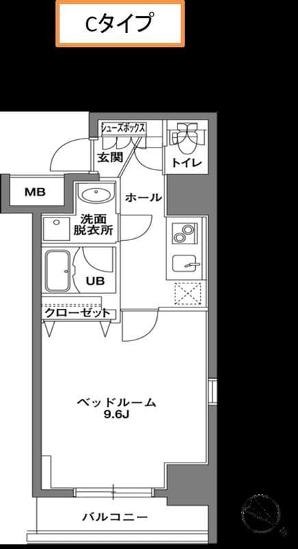 KDX岩本町レジデンス 0301 間取り図