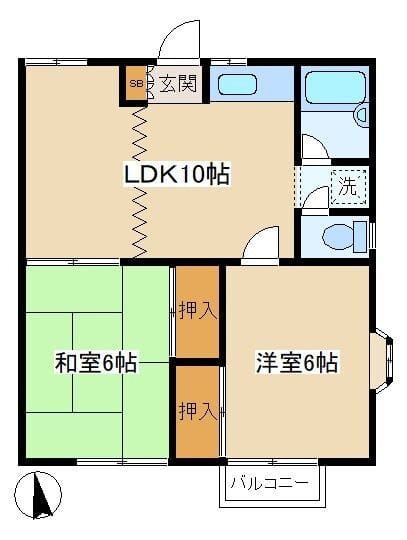 いちょうはいむ 201 間取り図