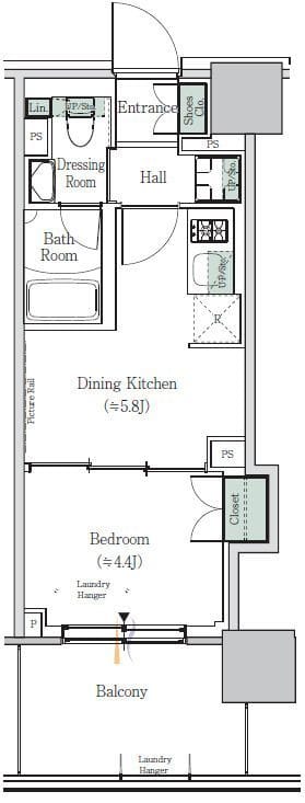 ONE ROOF RESIDENCE NISHINIPPORI 606