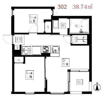 N's wood大森中 302