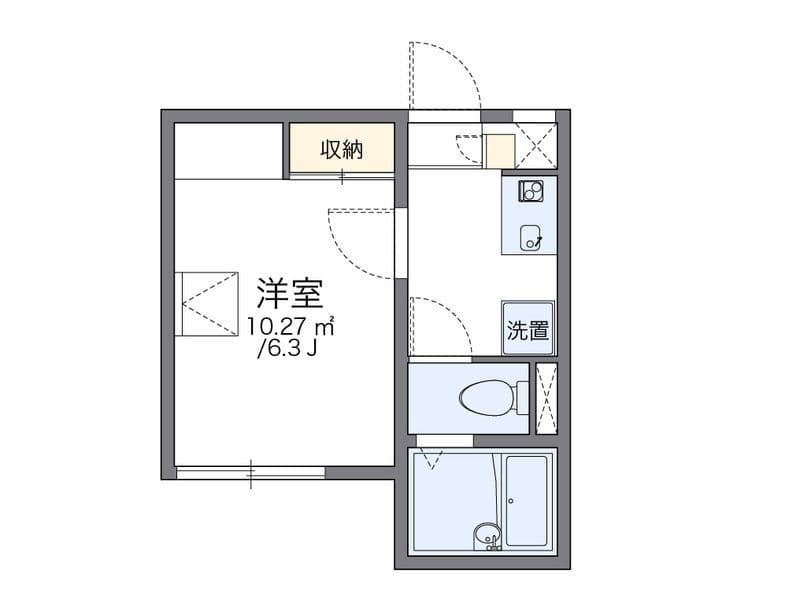レオパレスはじめ 201 間取り図