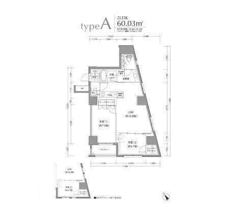 JP noie 小石川富坂 1302 間取り図