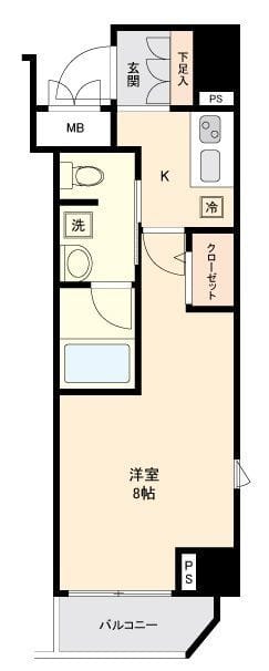 ヴォーガコルテ東京スカイツリー 201 間取り図