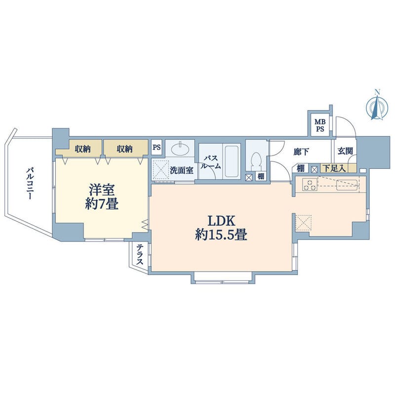 ライオンズマンション護国寺富士見坂 303 間取り図
