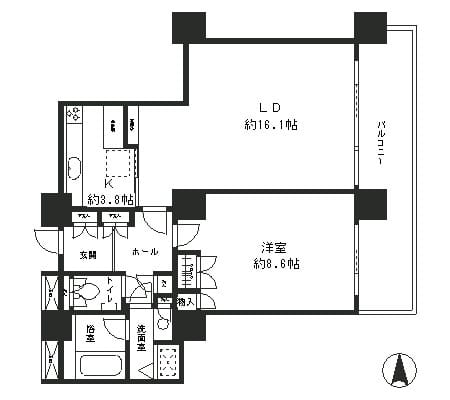 リバーポイントタワー 1802