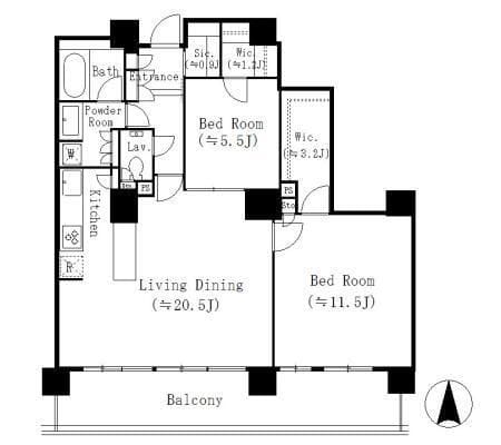 リバーポイントタワー 2405