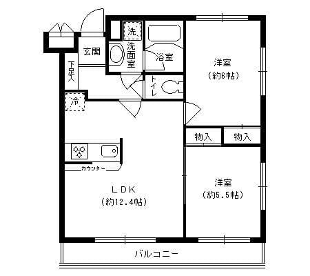 ルミエール妙蓮寺Ⅱ 301 間取り図