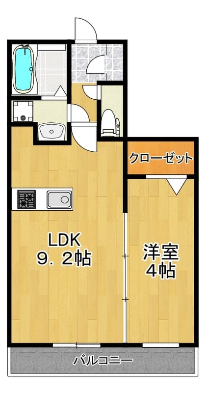 22−パーク テラス 203 間取り図