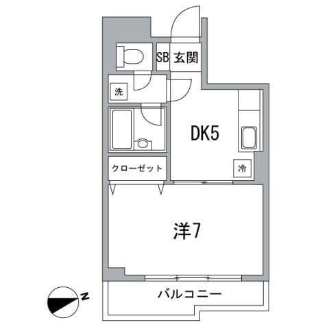 ブリーズ菊川 203 間取り図