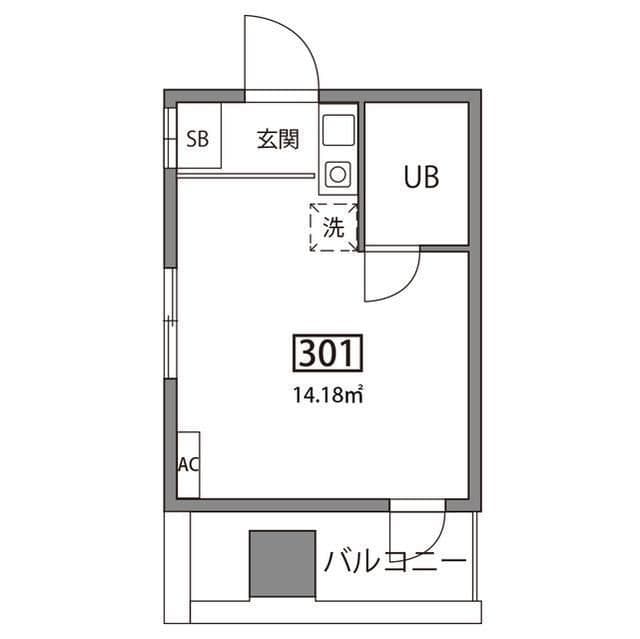 グランバリュー渋谷本町 301 間取り図