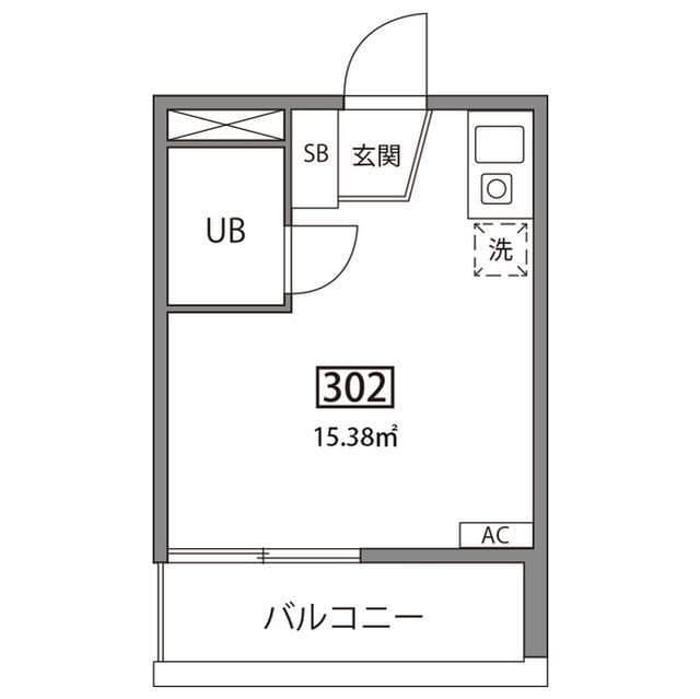 グランバリュー渋谷本町 302 間取り図