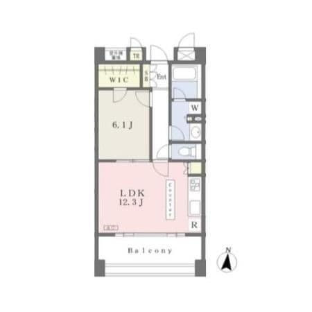 カスタリア住吉Ⅱ 602 間取り図