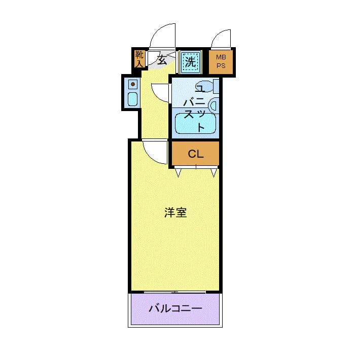 クリオ武蔵新城弐番館 305 間取り図