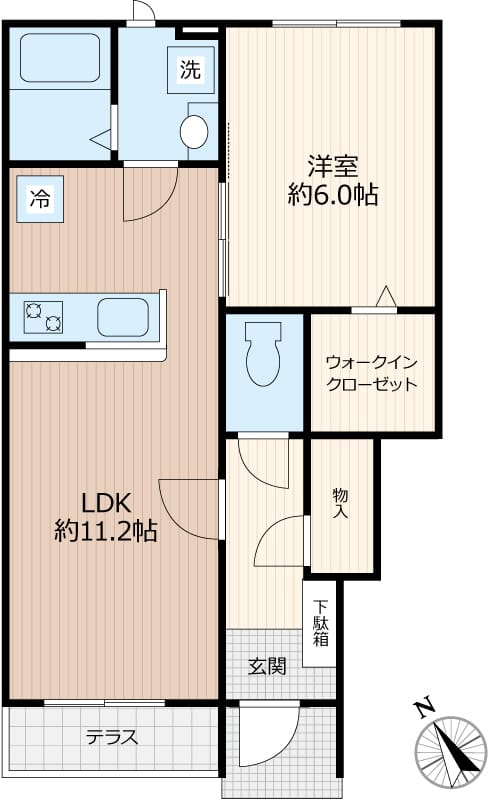 ヴィクトワール下高井戸 102 間取り図
