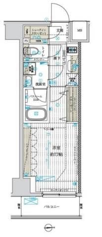 フュージョナル北綾瀬 903 間取り図