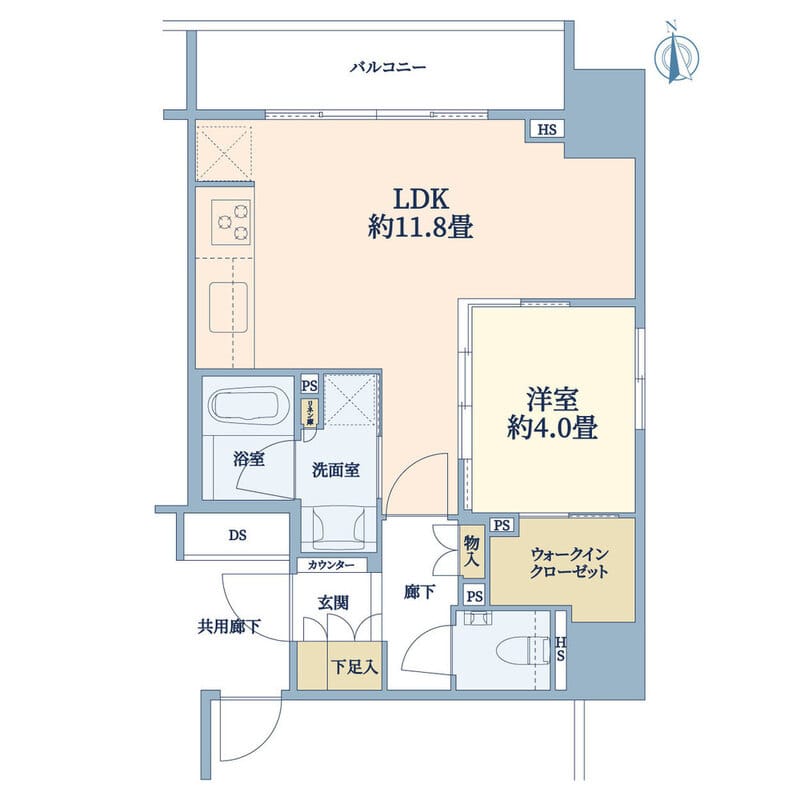 リビオレゾン大手町 603 間取り図