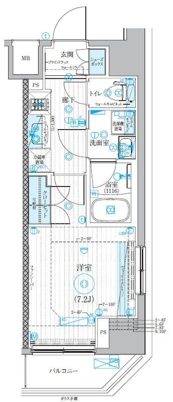 ブライズ大森本町 501 間取り図