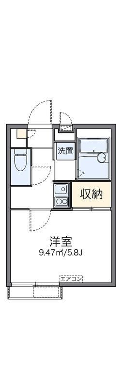 レオパレス羽根木 104 間取り図