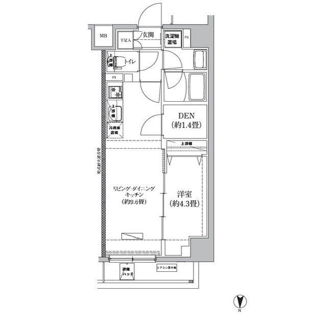 アイル プレミアム東京西新井 203 間取り図