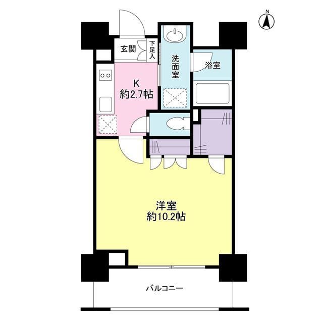 スタイリオ蒲田 0807 間取り図