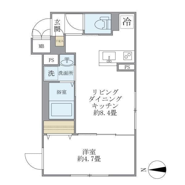 プラティーク旗の台ヒルサイド 303