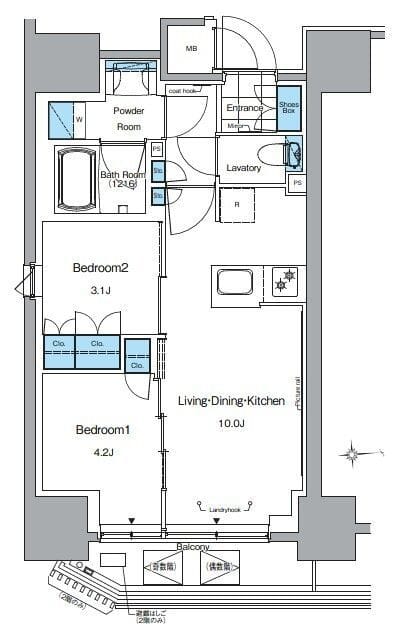 ルフォンプログレ田原町 0305 間取り図
