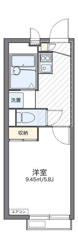 レオパレスパークソフィア 桜 206 間取り図