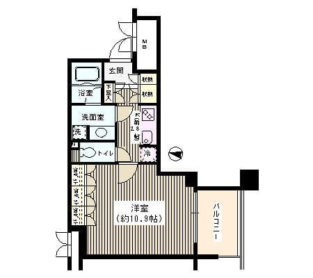 アゼリアテラス新宿 710 間取り図