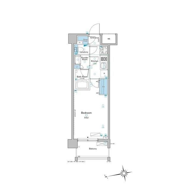 ルフォンプログレ赤羽 304 間取り図