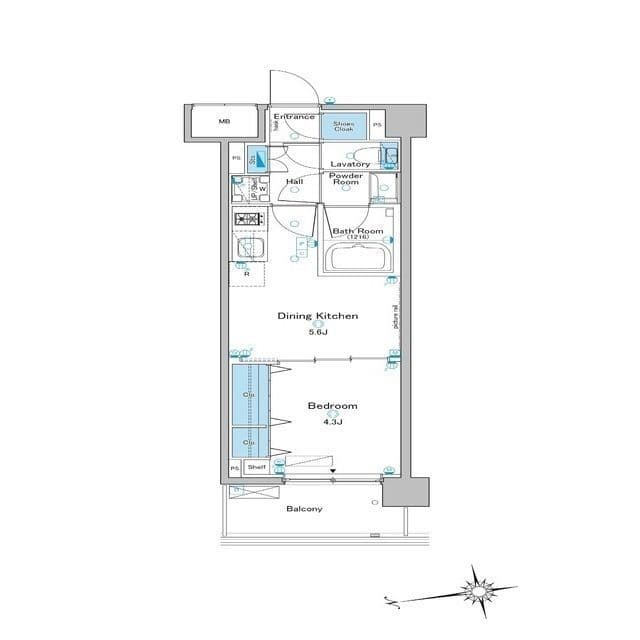 ルフォンプログレ赤羽 309 間取り図