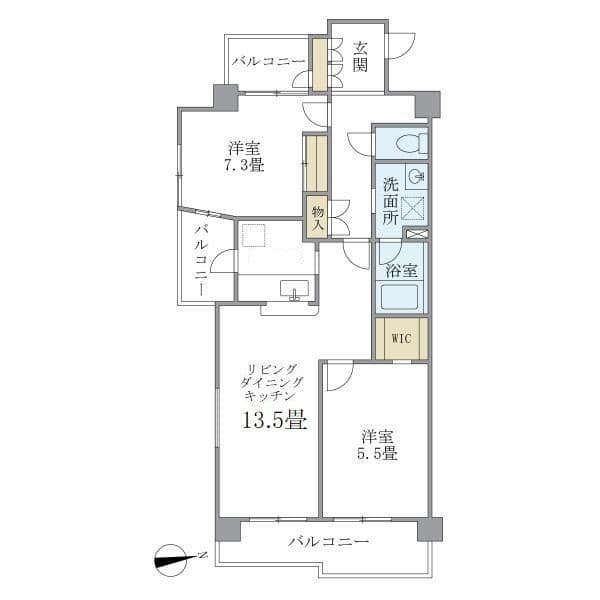 グリーンヒルズ目白 501 間取り図