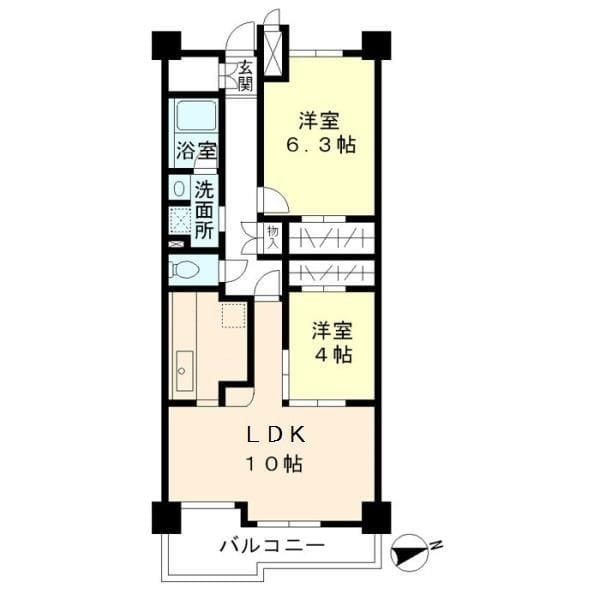 グリーンヒルズ目白 702 間取り図