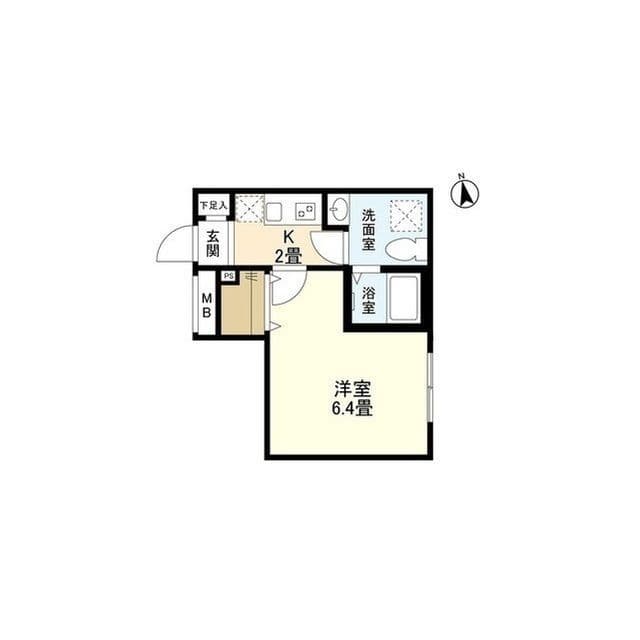 ウェルスクエアイズム文京小日向 203 間取り図