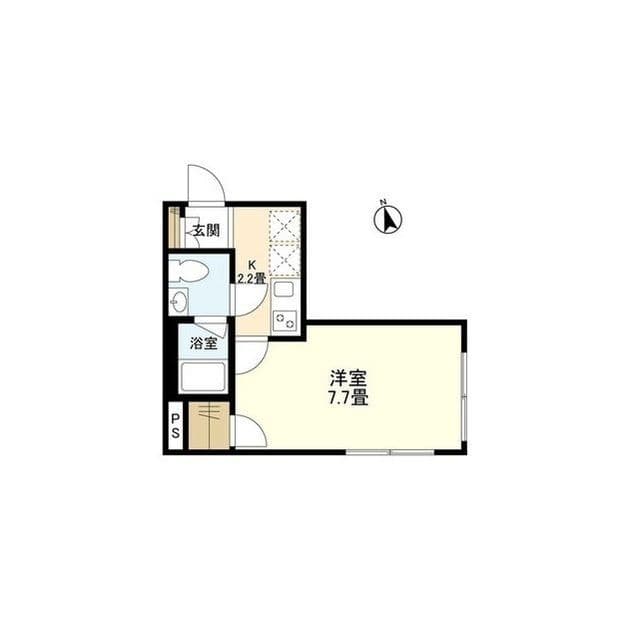 ウェルスクエアイズム文京小日向 205 間取り図