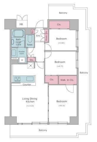 レジディア芝浦 1201