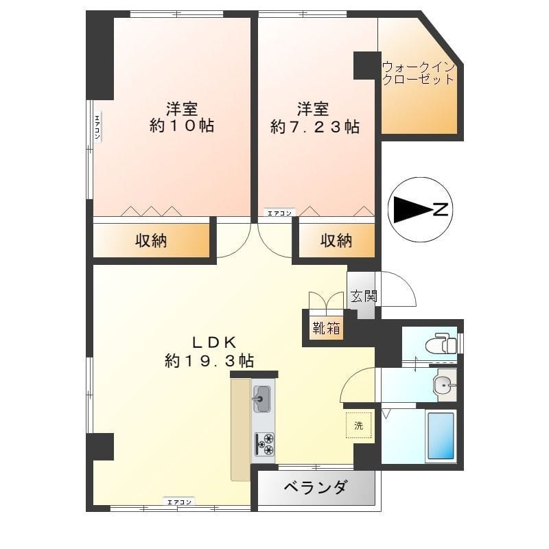 奥村ビル 201 間取り図