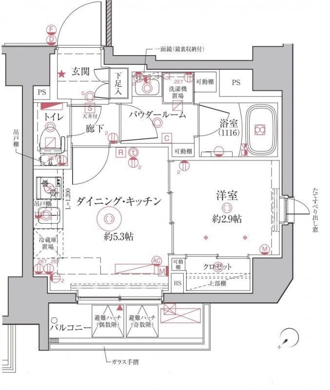 クレイシアIDZ王子アーバンヒルズ 403 間取り図