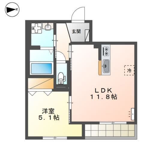 Wishing Well 102 間取り図